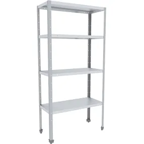 стеллаж кухонный металлический стандарт скк-10/5 сцк-с 1850х1000х500 (полки нерж, каркас оцинк)