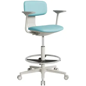 кресло высокое кр24-в с подлокотниками (каркас нейлон и стекловолокно)