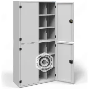 шкаф для 24 противогазов хпг-24, 4 дверцы (1704х850х350)