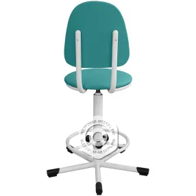 кресло на винтовой опоре кр02 с регулируемой опорой для ног