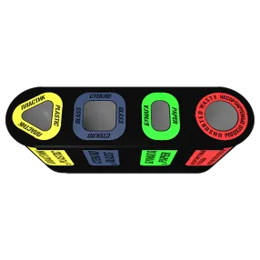 урна для раздельного сбора мусора город 4 секции (4х38л)