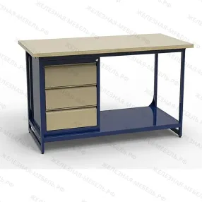 верстак на каркасе однотумбовый свк-1т.03.00.14.ф6