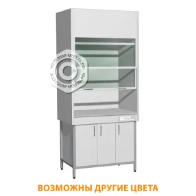 шкаф вытяжной металлический «премиум» (столешница керамика) шмв-4 (1500х680х2200)