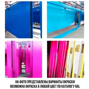 дверь техническая двупольная с вентиляционной решеткой