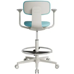 кресло высокое кр24-в с подлокотниками (каркас нейлон и стекловолокно)