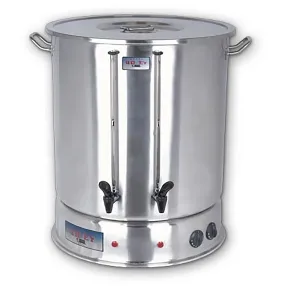 самовар электрический автоматический с термостатом и заварным блоком uret (36 л)