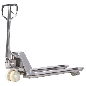 тележка гидравлическая 2500 кг 1150 мм tor wh-25s нержавеющая сталь (нейлоновые колеса)