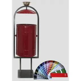 парковая урна «рубин 30 с крышкой и пепельницей»