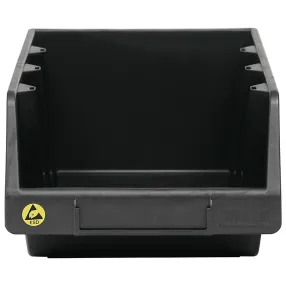ящик пластиковый практик esd 400x230x150 антистатический